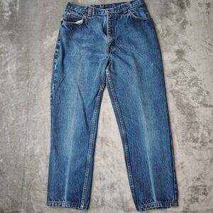 Vintage Levis Juniors Jeans Womens 13 Blue Faded Tapered Made in USA Orange‎ Tab